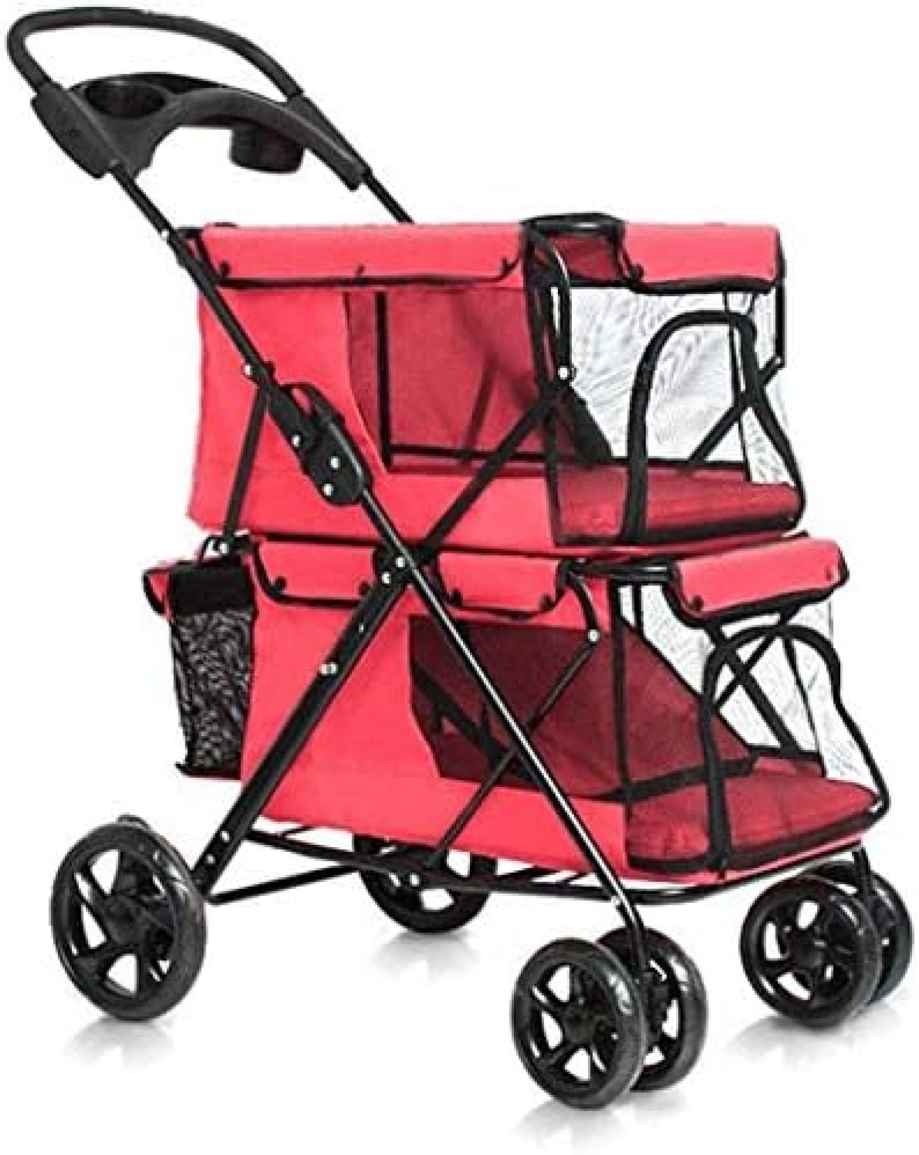 【20%OFFクーポン〜】ペットカート ベビーカー 犬 猫 バギー 多頭 ペットベビーカ ...