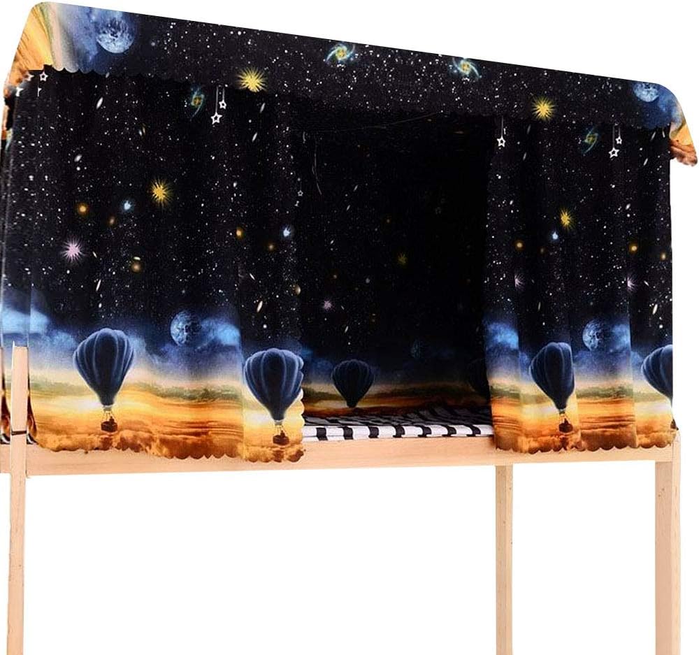 学生寮 ベッドキャノピー シングルスリーパー 二段ベッドカーテン 遮光クロス 蚊帳 寝具テント