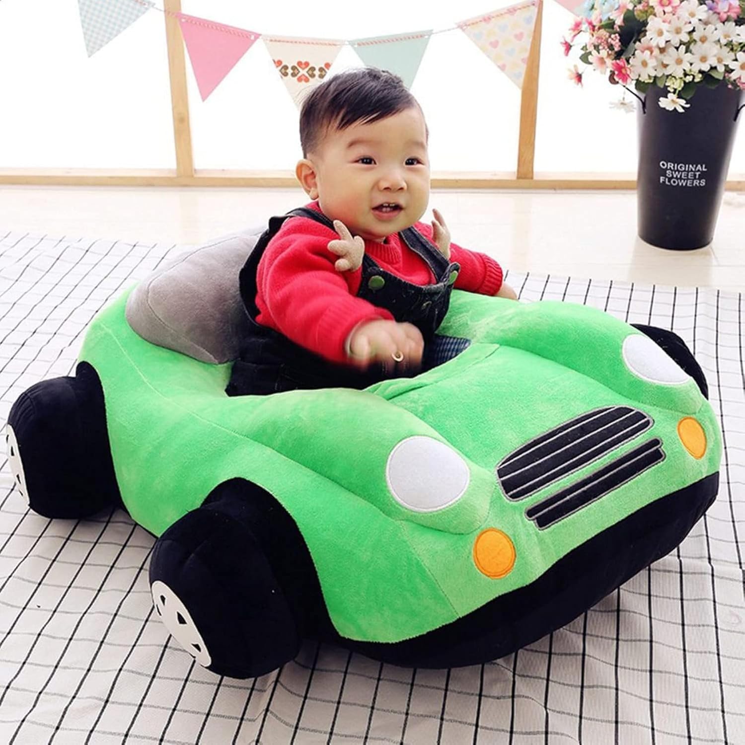 ベビーソファー お座り練習チェア 子供用ソファー ぬいぐるみ ソフトチェア 柔らかい 動物 ふわふわ か..