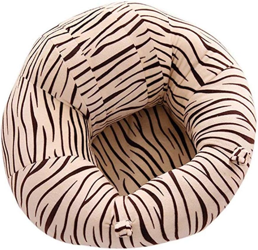 ベビーセーフティサポートの床シートソファシェブラパターンベビープラシ枕クッションギフトソファーベ..