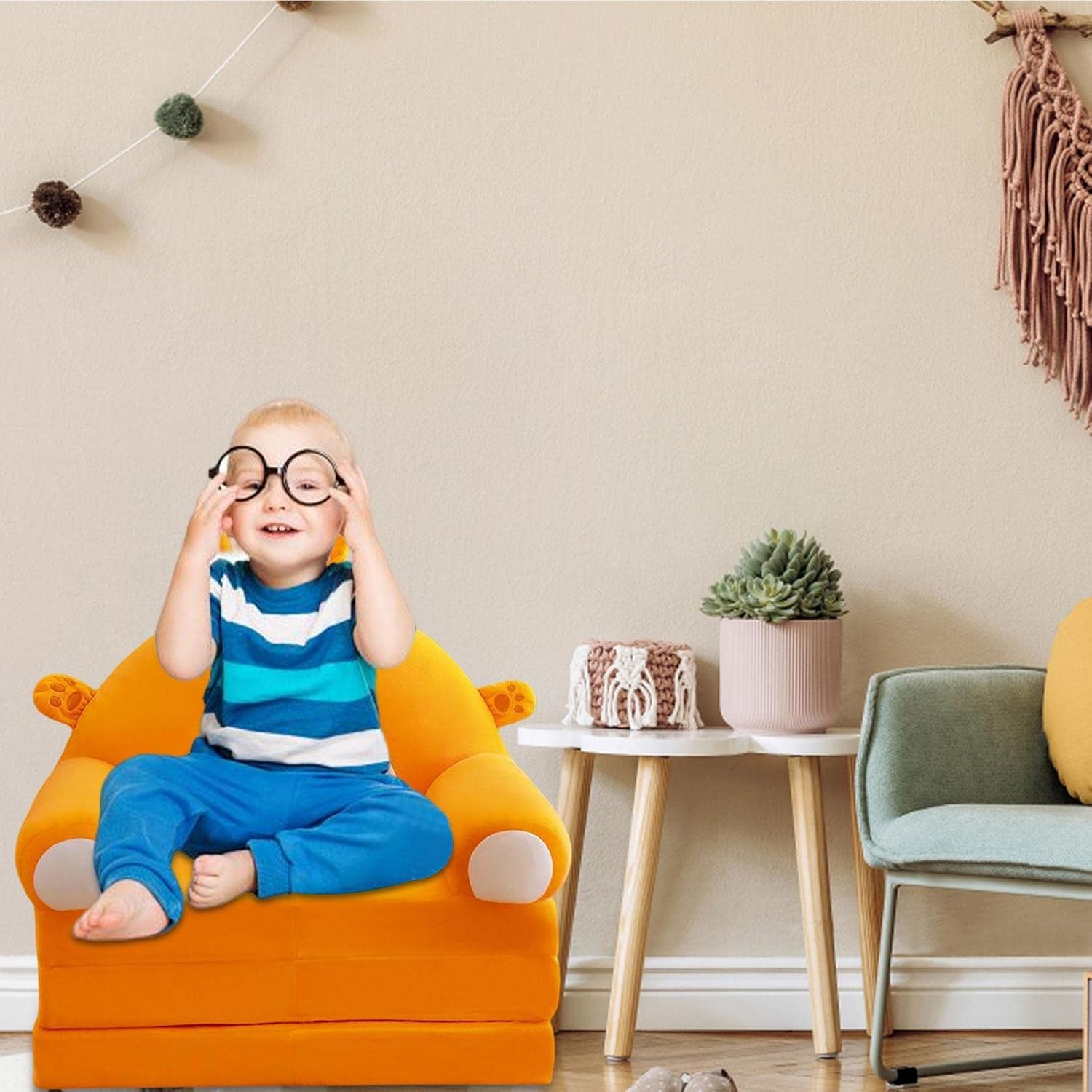 子供用ソファー キッズソファー 折りたたみソファー ベビーチェア 赤ちゃん座椅子 幼児 お座り練習 背もたれクッション 可愛い ふわふわ 動物漫画 高弾力 ミニソファー フトチェア ぬいぐるみ 一人用