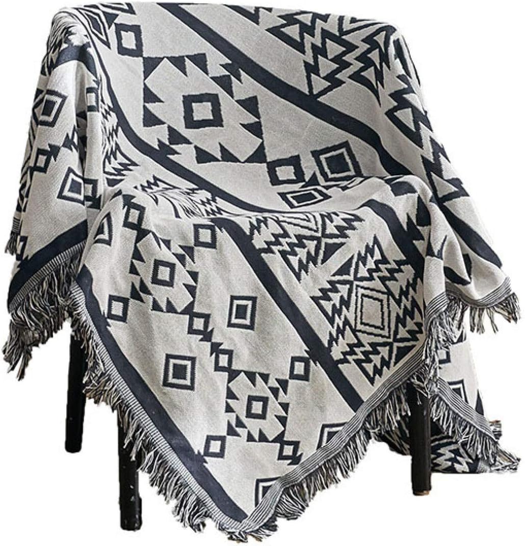 宮廷風 フリンジ付き 綿製品のブランケット 多機能 ソファーのカバー ラグ テーブルクロス テーブル掛け枚 バスマット 毛布 ソファカバー エスニック 230*250cm ベッドカバー 雑貨 かわいい [3]