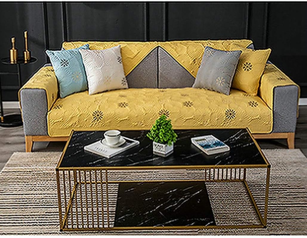 ソファーカバー3人掛け 肘あり マルチカバー 無地 クッション カバー 滑り止め 70*150cm 肘掛け 肘なし おしゃれ 柔らかい 洗い 洗濯OK 爪とぎ防止 カラー 四季兼用 レース付き 西海岸 [3]