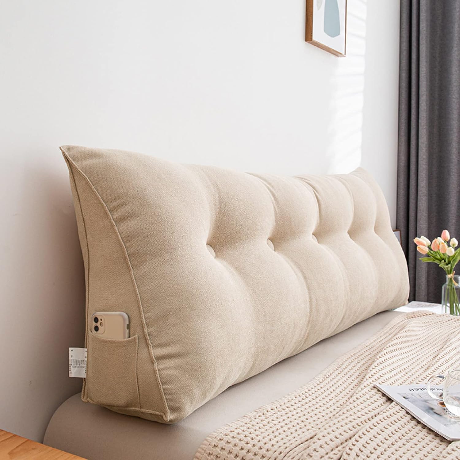 　　　 ◆◇◆売れている秘密◆◇◆ 【幅広い用途】自宅、病院ホテル、寝台兼用の長椅子、窓側の席、ソファ、パーティーに使用することができます。または読書やテレビ視聴で優れています。 【ベッドでの読書に最適】筋背の最適な軽減。このヘッドボードクッションは、背中、、に最適な快適さとリラクゼーションを提供します。読書やテレビ視聴で優れています。ベッド、ソファ、窓の敷居などの場所に置くことができ、子供たちが頭をぶつけないようにする。 【おしゃれな背もたれクッション】 リビングのソファーで横になる時、ベッドの上で背もたれや枕、ひじ置きがわりに、幅広く使えるインテリア雑貨です。 ご購入いただいた商品は10日ほどで到着いたします。 悪天候や税関検査などにより遅れが生ずる場合がございます。 ご理解ください。 カバーは外して洗えるのでお手入れもラクラクです。 素材 混紡 詰め物PP綿　　　サイズ ;幅約60cm 高さ約50cm 奥行き約20cm　　幅約80cm 高さ約50cm 奥行き約20cm　　　幅約100cm 高さ約50cm 奥行き約20cm 　　　◆◇◆注意事項◆◇◆ご覧のモニターの環境、撮影環境により実物と色味が異なって見える場合がございます。湿った状態で他のものと擦り合わせると色が移る恐れがあります。濃色品の洗濯時は、白色、淡色と分けて洗ってください。説明 -