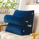 三角 ヘッドボードクッション 背もたれクッション 60*50*20cm 大きめ 三角 枕 ベッド 腰クッション 椅子 背もたれ 三角クッション テレビ枕 腰掛ク...