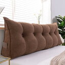 三角形ウェッジ枕 ベッドクッション 180*50*20cm ベッド ロングクッション ヘッドボード 80*50*20cm 背もたれ付きクッション 北欧 パール綿...