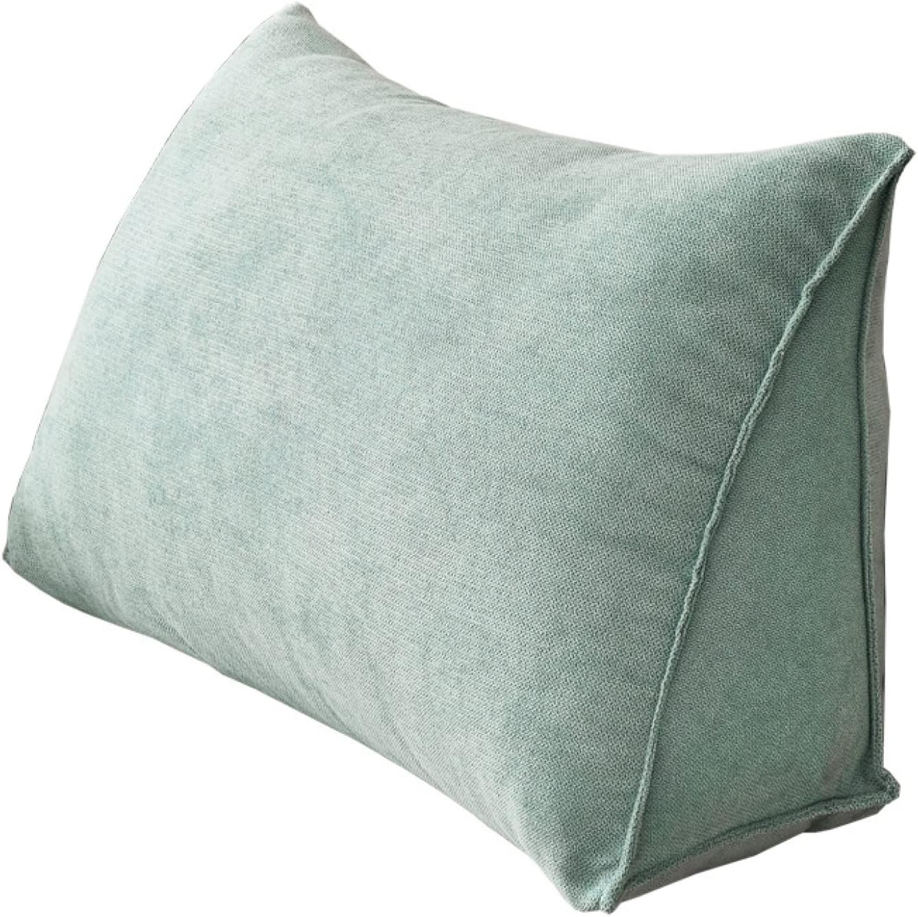 背もたれ クッション ベッド 三角クッション シンプル ベッド用 背もたれクッション ブルー 寝れる テレビ枕 足置きクッション パソコン 読書用クッション 50*35*20cm 傾斜 座布団 かわい