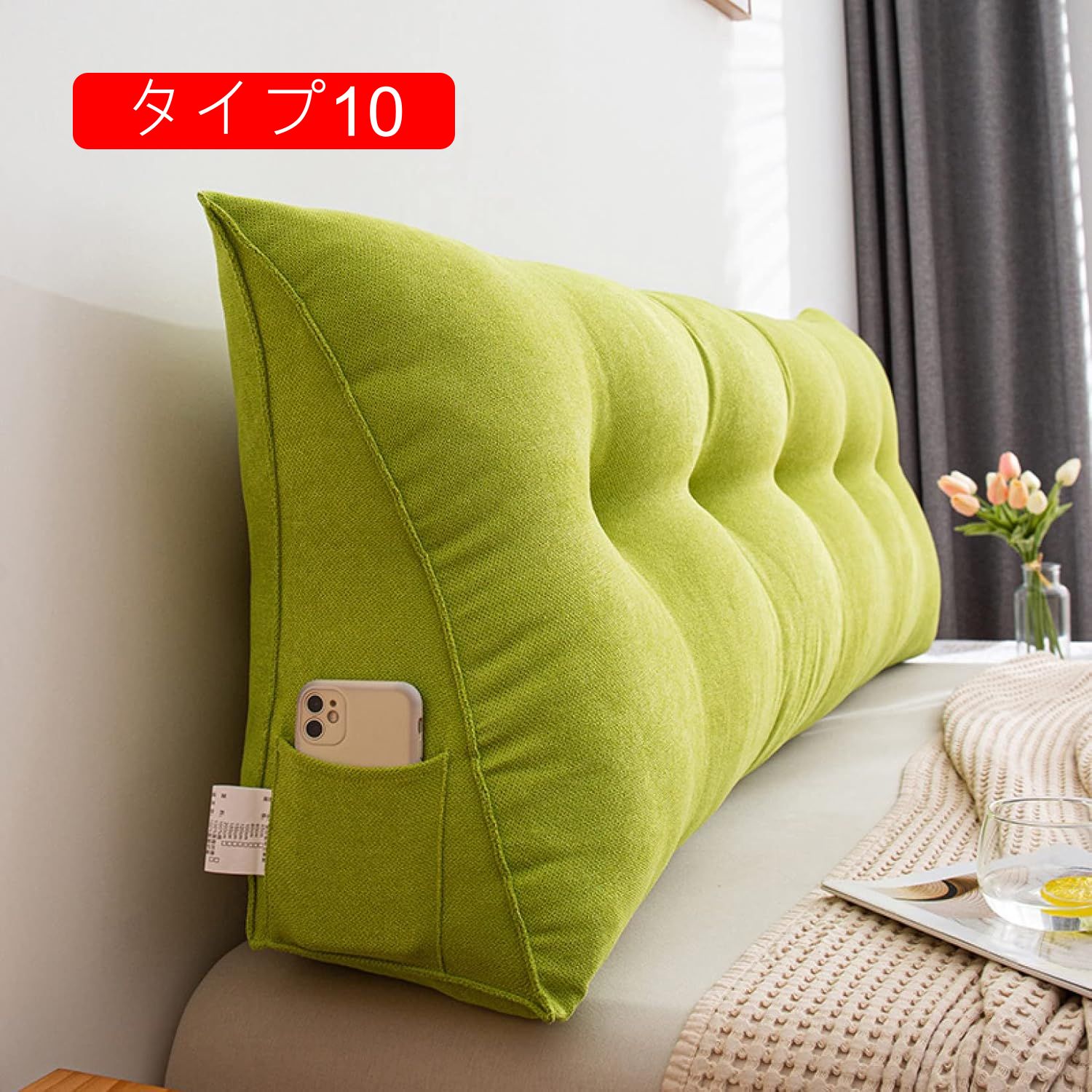 【全店通用25%OFFクーポン】背もたれ クッション ベッド 100*50*20 三角 大きい 三角クッション ソファー 北欧風 ソファークッション 読書 腰枕 タイプ4 ベッド用 リラックスクッション 三角枕 傾斜 枕 テレ [3]