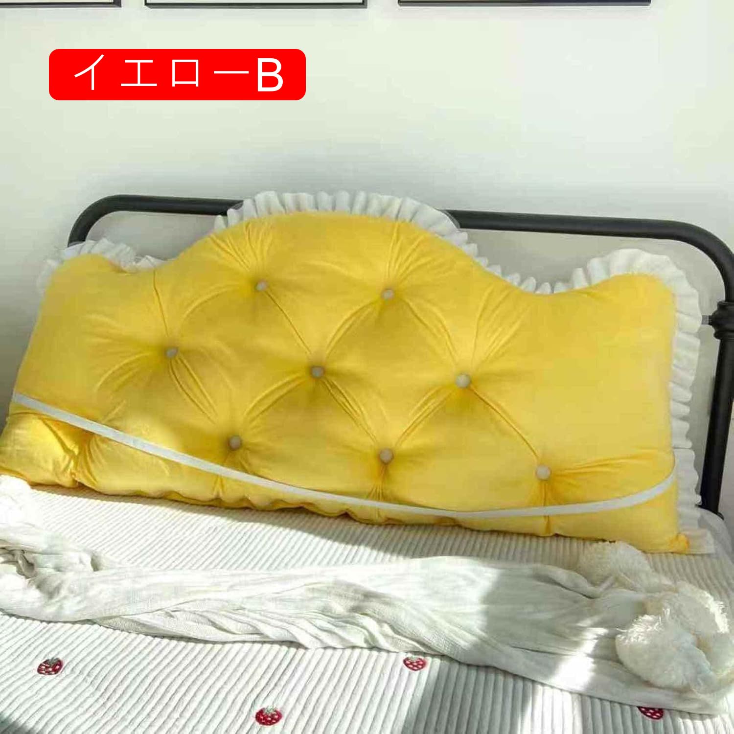 三角枕 ベッドクッション 背当てクッション ソフト リラックス ヘッドボードクッション ウェッジクッション 無地 ふわふわ 姫系 PPコットン ホワイト リーディングピロー 寮の客室用 ソファ上 15 [3]