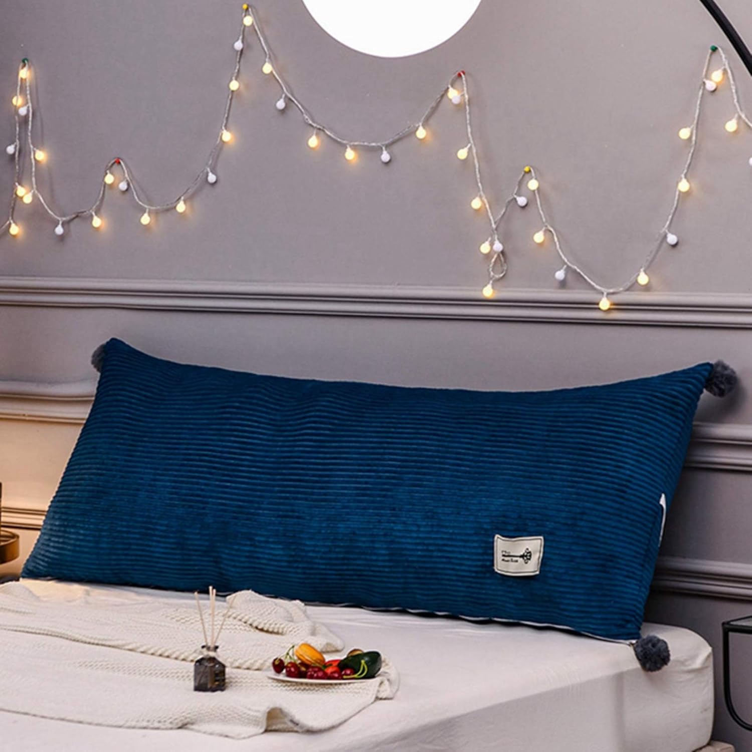 取り外し可能な洗える ヘッド クッションをベッド 大きな背もたれ 畳ソファクッション 腰枕 三角クッシ..