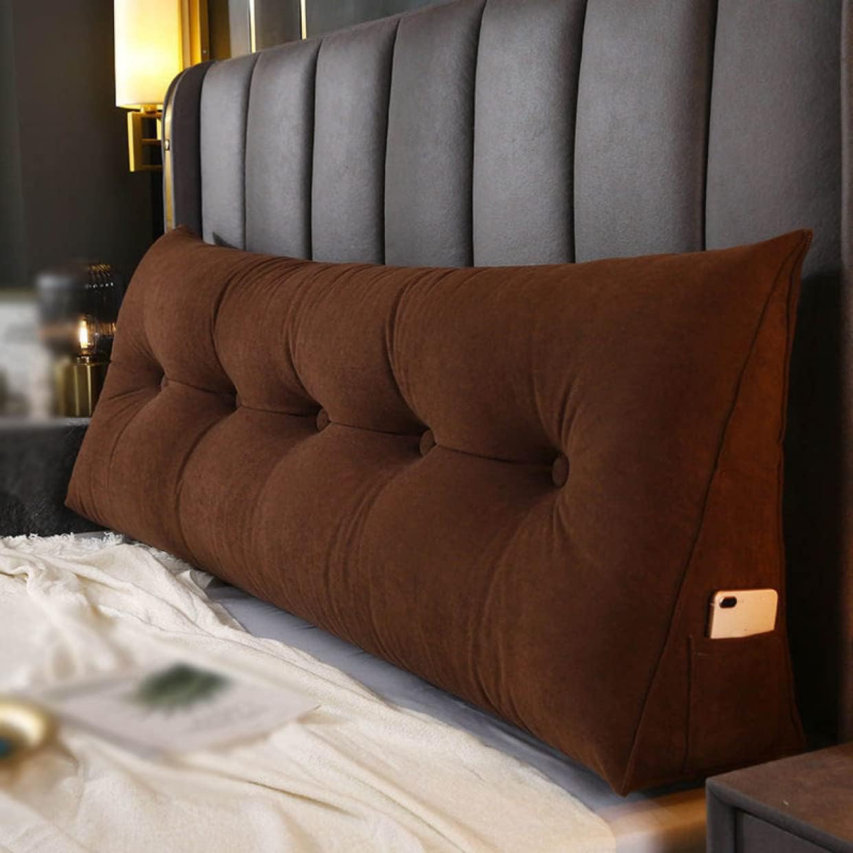 ウェッジクッション 読書枕 柔らかい 着脱式 014 背もたれクッション 腰枕 三角クッション 出窓枕 ソフ..