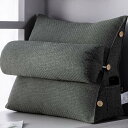 背もたれ クッション ベッド 45*50*22cm 三角 大きい 三角クッション ソファー グリーンB 北欧風 ソファークッション 読書 腰枕 ベッド用 リラッ...