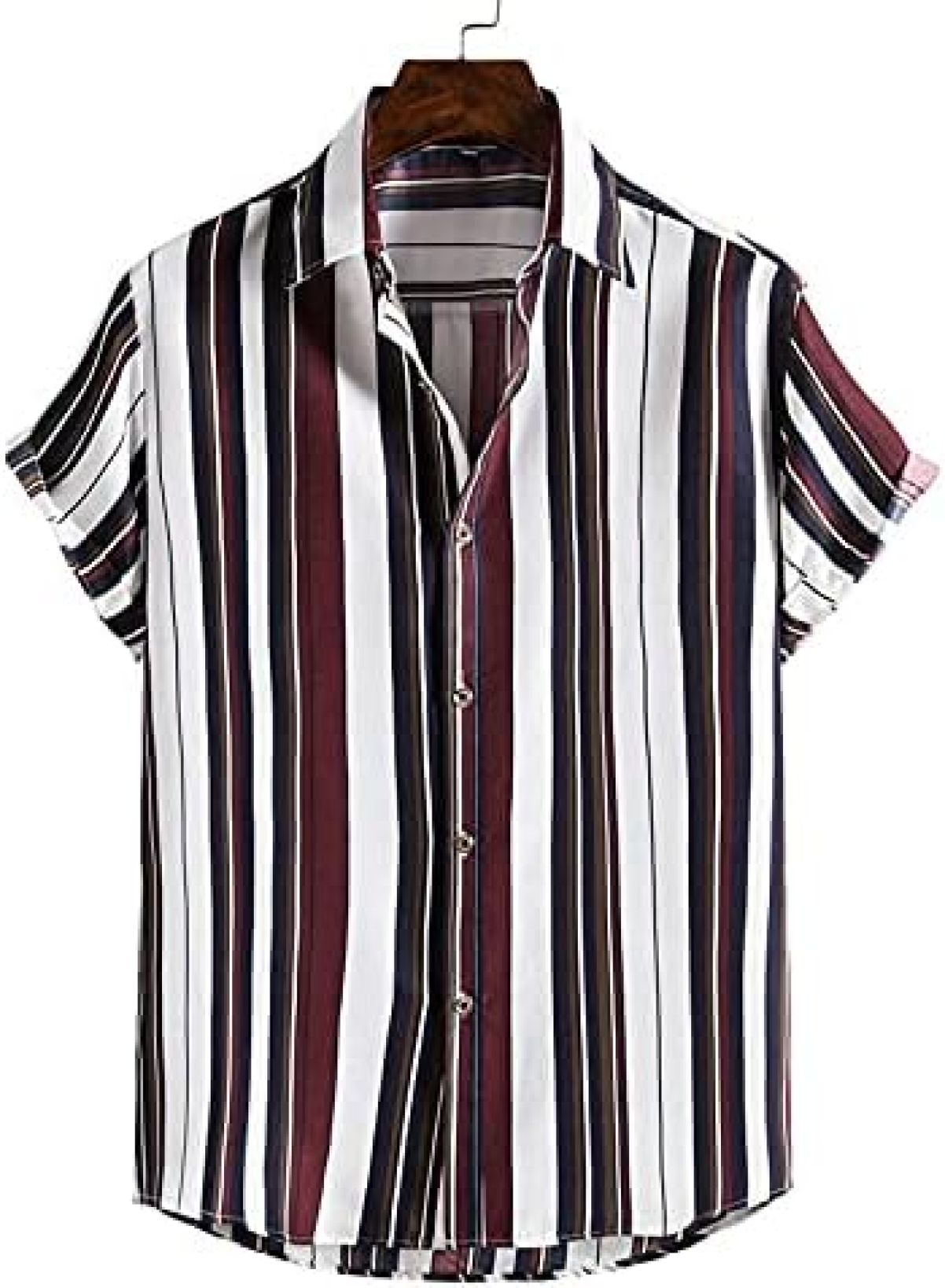 男性 ボタンダウン 半袖 アロハシャツ カジュアル レギュラーフィット プリント ビーチ ブラウス メンズ 柄シャツ