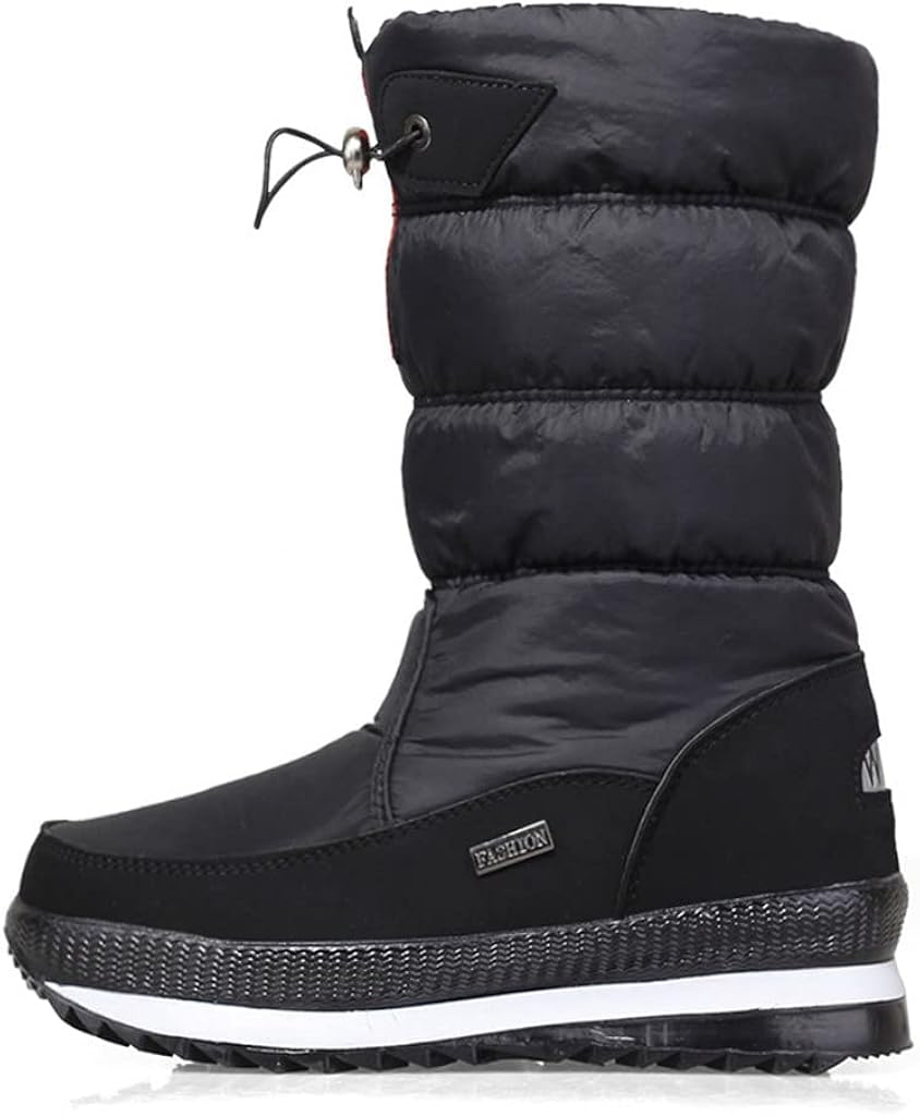 楽天大森麗萱ふわふわ防寒冬靴スノーブーツ長靴レディース可愛いあったか保温性アウトドアシューズ厚底ウェッジソールラウンドトゥ幅広痛くないクッション性滑り止め耐滑撥水加工防水