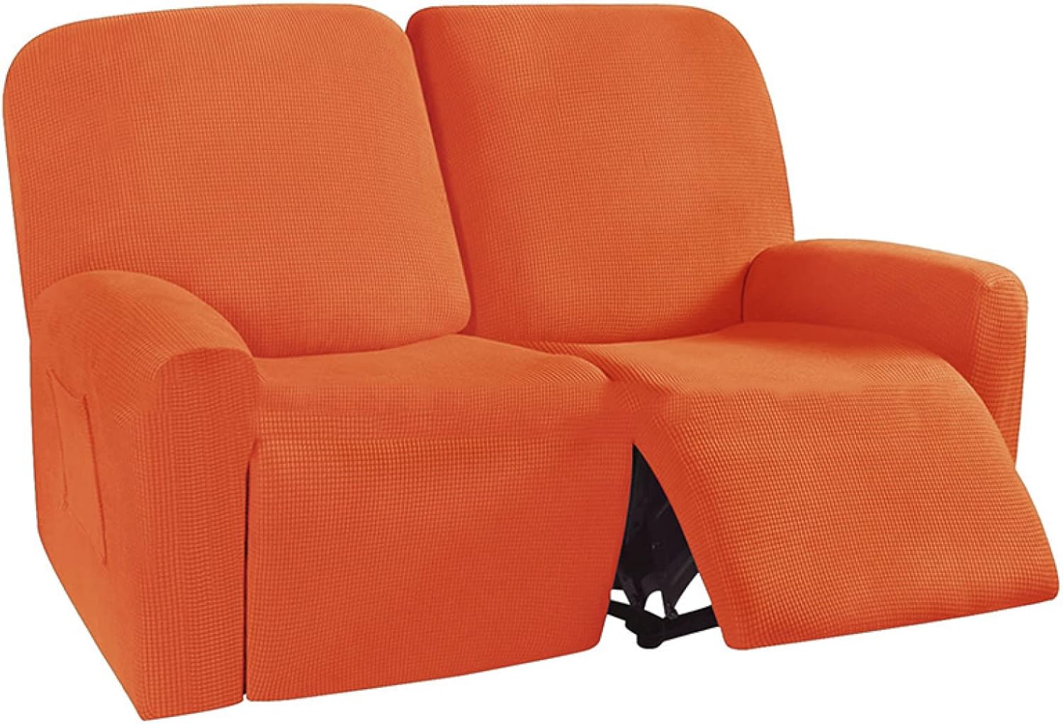 ストレッチ ベルベット 1 69*100cm 2 3 人掛け リクライニングチェア ソファーカバー 革と布のリクライニングチェアカバー 滑り止め サイドポケット付き 電動リクライニングソファーカバー