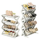 シューズラック 折りたたみ 靴棚 スリム 下駄箱 靴置き 斜め置き可能 省スペース 2WAY 軽い アパート用 玄関 部屋 シューズケース 置物 狭い