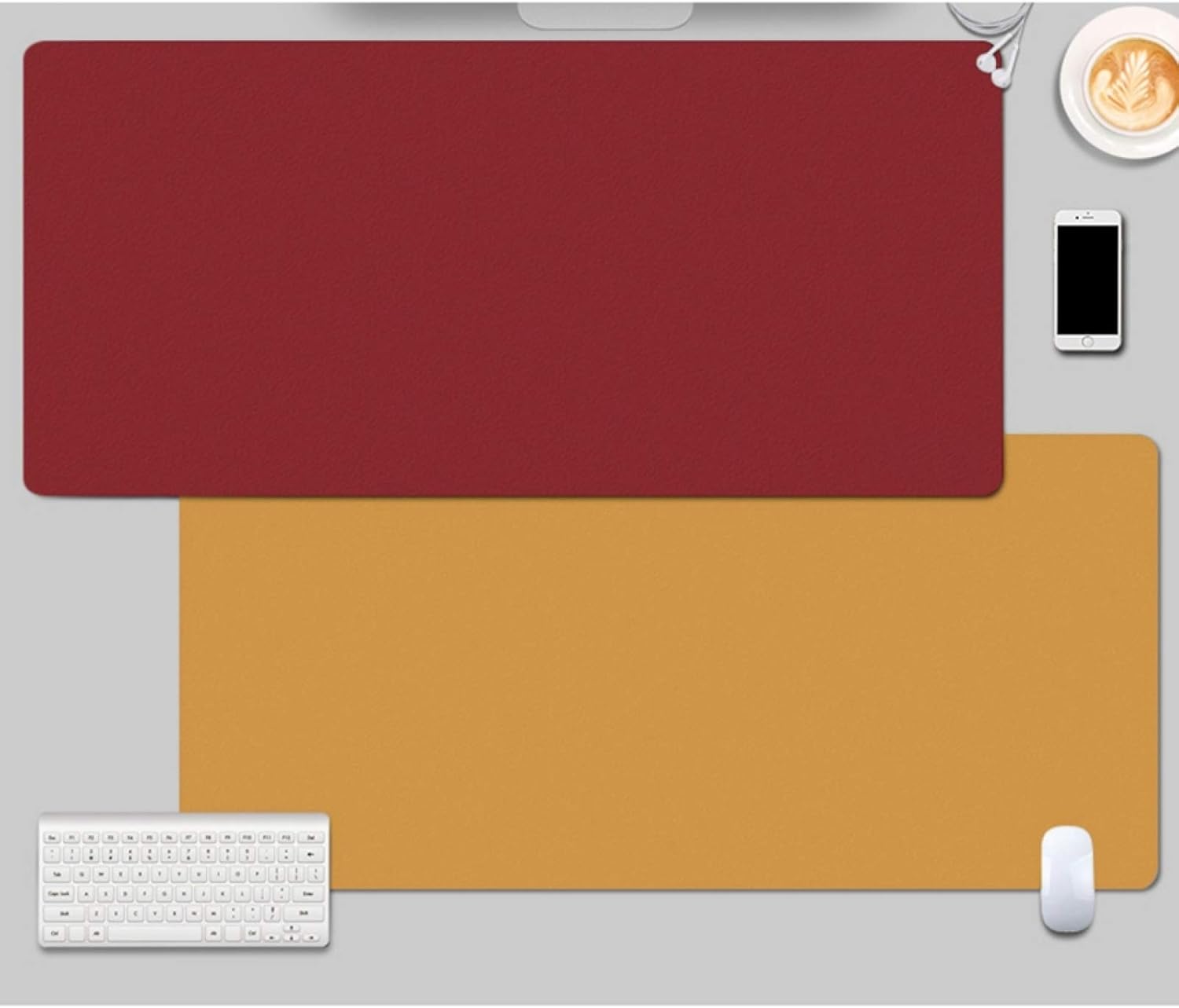 テーブルマット 事務机 PUレザー 両面使用タイプ有り ラップトップマット オフィス 家庭用 防水デスクマット カラー マウスパッド マウス対応 80*50*0.2cm パソコンマット デスクマット