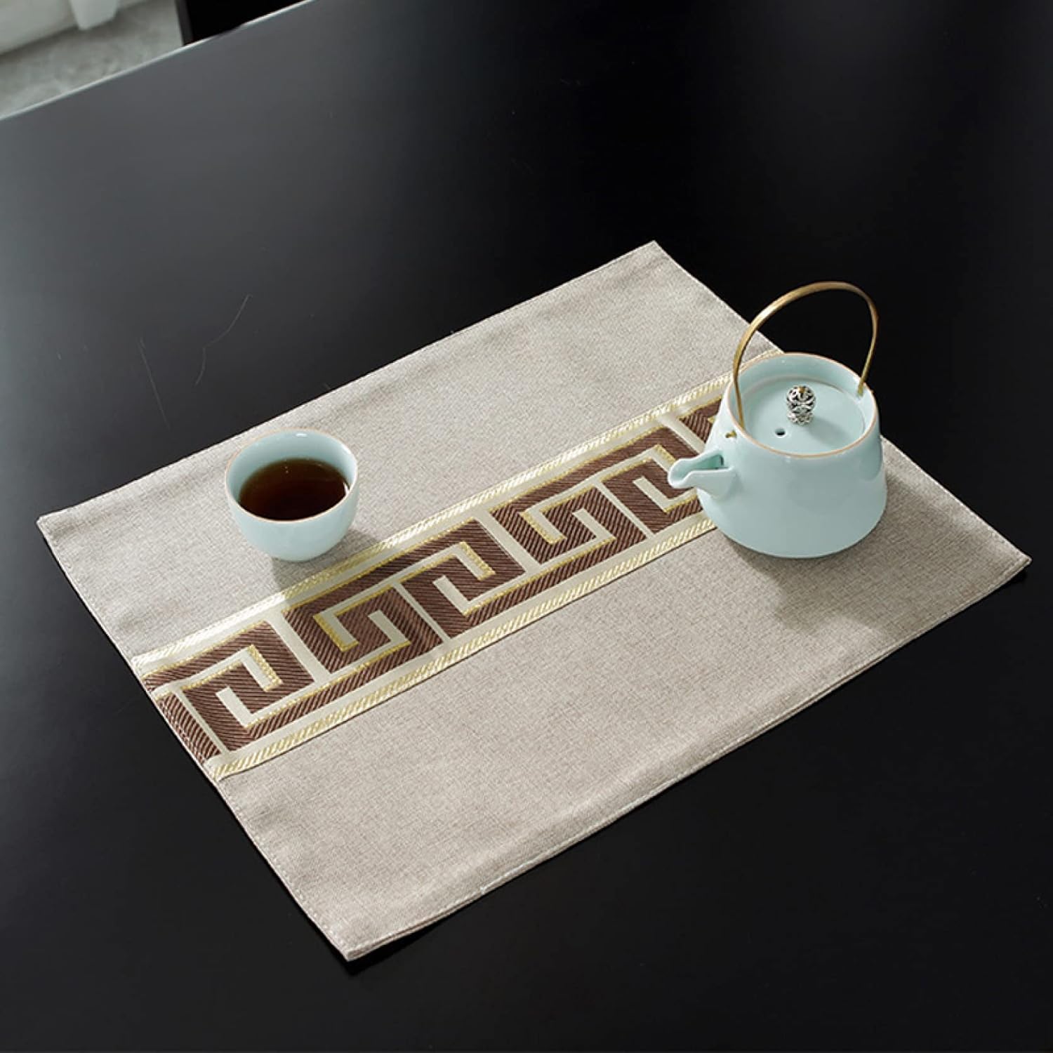 ランチョンマット セット 耐熱 汚れに強い 滑り止 め ウォッシャブル リネン コットン マット プレースマット テーブル 食事マット ランチクロス 保育園 ベ...