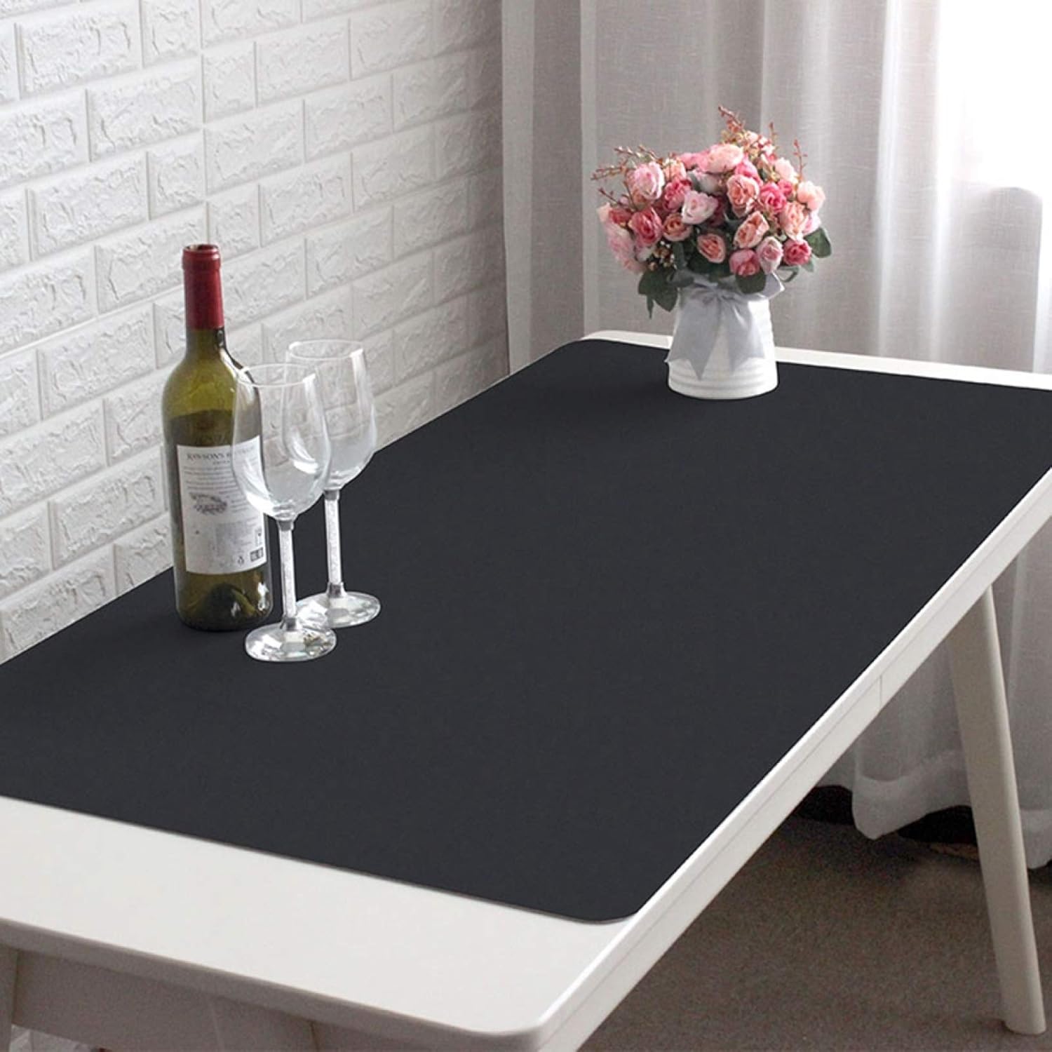 テーブルマット 事務机 PUレザー 両面使用 冬 カラー3 夏 90*45*0.2cm ラップトップマット オフィス 家庭用 防水デスクマット マウスパッド マウス対応 パソコンマット デスクマット