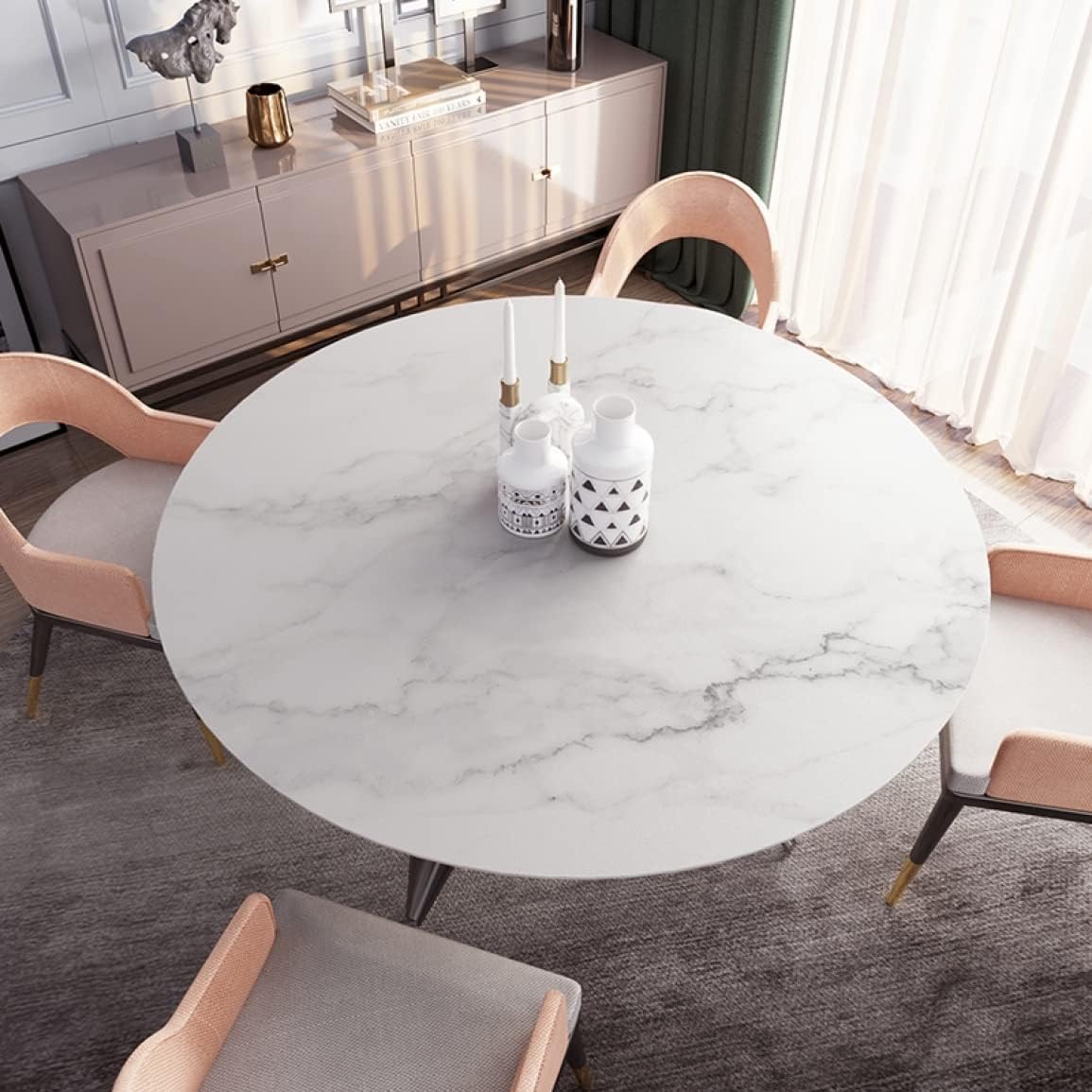 おしゃれ テーブルクロス 120cm モダン デスクマット 撥水 ダイニング キッチン テーブルクロス 耐熱 耐久 チェック 防水 家庭用 PUレザー カラー テーブルマット テーブルマット デスクパ