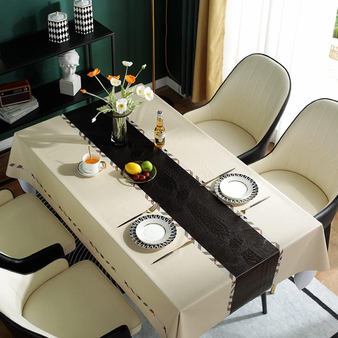 テーブルクロス ビニール PVC ディナーピクニック 140*220 テーブルくろす 北欧 ストライプ 無地 テー..