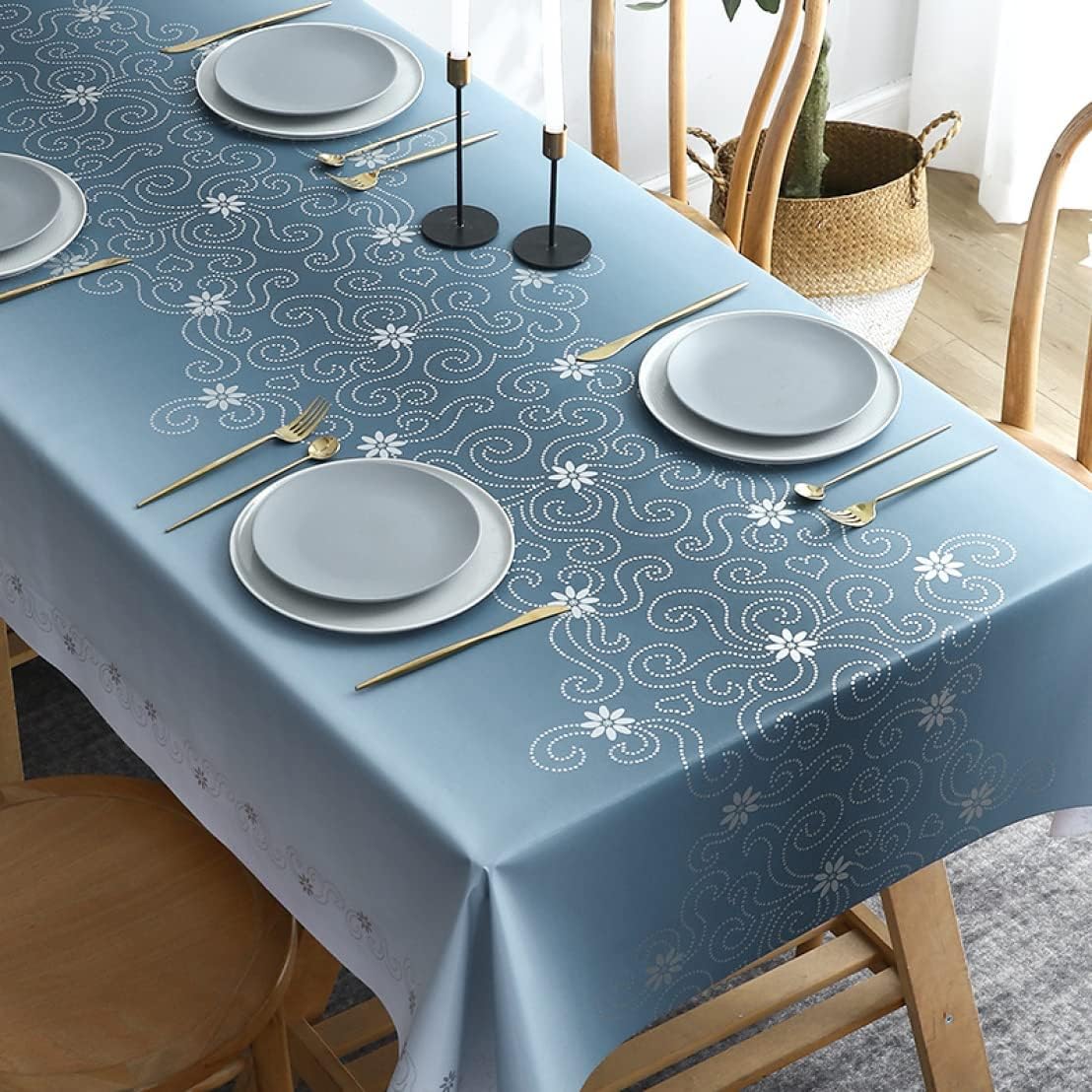 テーブルクロス 無地 撥水加工 防水 ビニール 正方形 長方形 北欧風 簡約風 おしゃれ 綿麻 生地 卓布 テーブル 厚手 耐熱 カラー 汚れ防止 速乾 通気性 インテリア 家庭用 食卓 お洒落 テー