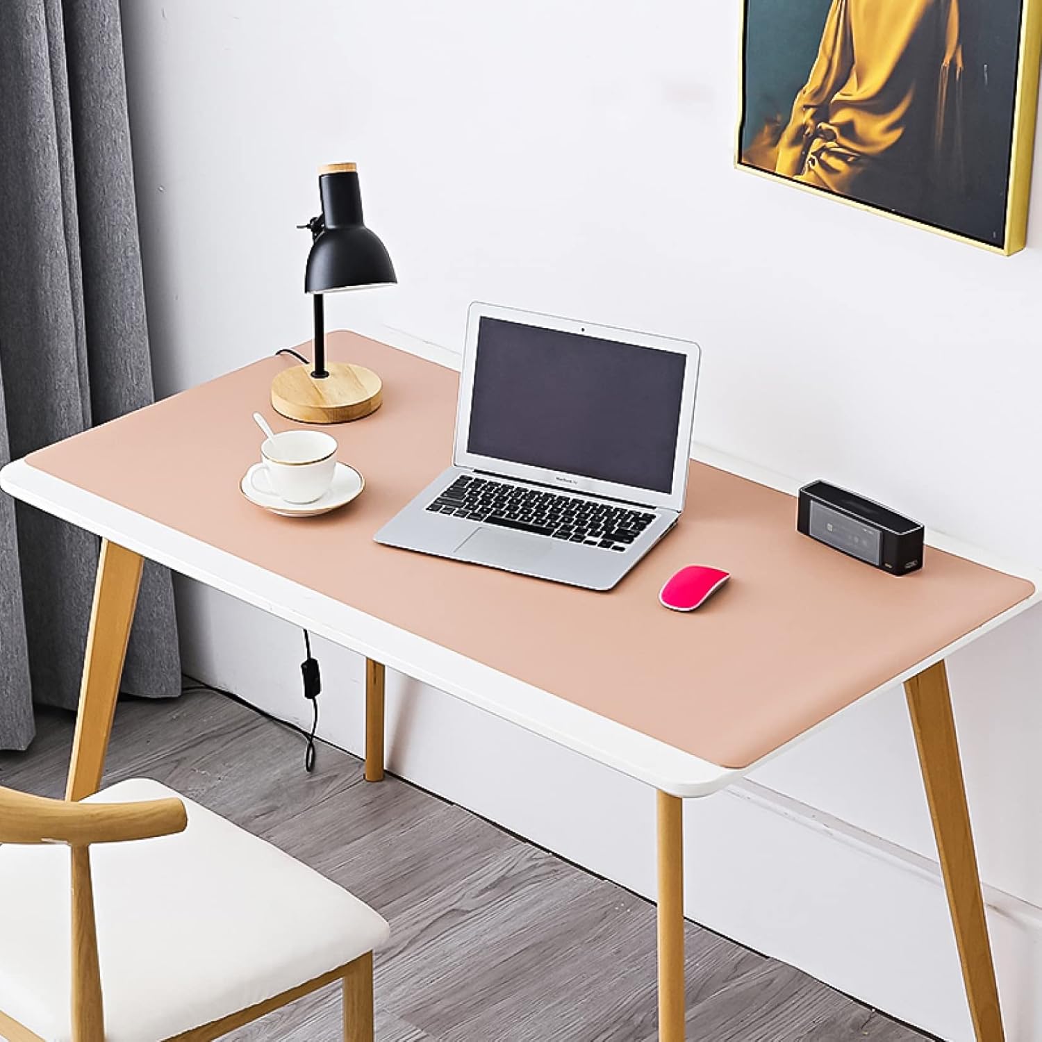 テーブルマット カラー3 事務机 PUレザー 100*60*0.2cm 両面使用 夏 冬 超大判 マウスパッド 大型 マウスマット ラップトップマット オフィス用 家庭用 防水 デスクマット 傷防止