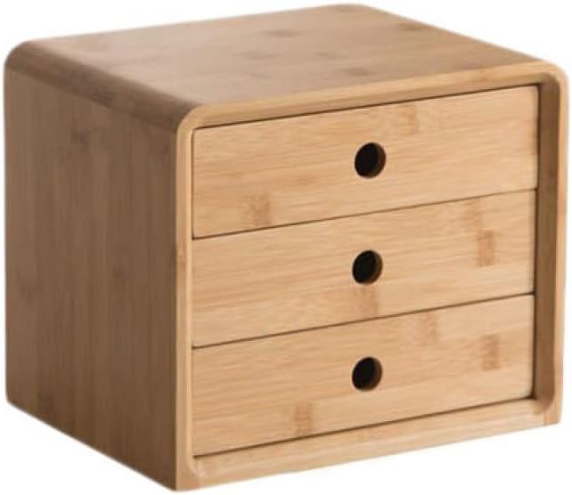 書類ケース 卓上小物入れ 引き出し 書類収納ボックス 多段 多機能 ブラウン 雑貨収納 文房具収納 ファイルトレー 事務室 アイケース 木目 インテリア デスクトップ 天然木 A26*20*22cm