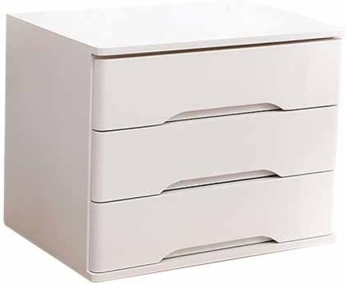 収納ケース 引き出し 木目 木製 1段 40*28*22cm モニター台 ホワイト ヴィンテージ風 机上台 机上ラッ..