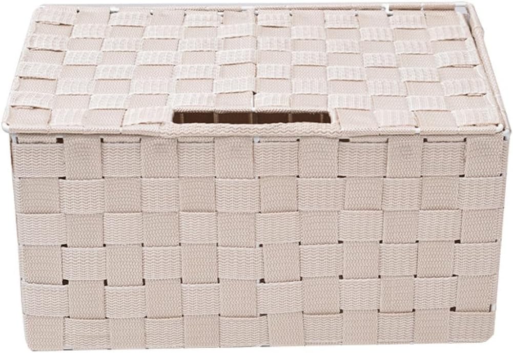 大森麗萱のかご バスケット L 収納用品 ふた付き 蓋付き カゴ 収納かご 収納バスケット 収納ボックス 荷物 おもちゃ収納 雑貨収納 衣類収納 小物入れ ケース 蓋付きバスケット おしゃれ 北欧 シェルフバス｜アングル2