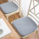チェアパッド 40*42cm*2 馬蹄形 ダイニングチェアクッションオフィス 椅子クッション シートチェアパッド 低反発 ふわふわ 滑り止め 通気 様式3 体圧...
