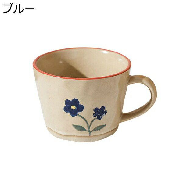 【全店通用25％OFFクーポン】花柄 マグカップ 田園風 たっぷり 360ml コーヒー お茶 牛乳 ティーカップ コーヒーカップ セラミック 食洗器可 レンジ可 オーブン可 耐熱 耐冷 洗いやすい 食器 一人暮らし 新築祝い lxom-10004288 大森麗萱 サンプル画像3