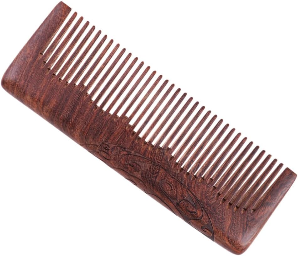 1個 木の髪の櫛 頭皮 男性用ヘアブラシ 広い歯の櫛の男性 女性用ヘアブラシ 男性櫛 中国の櫛 care ヘア..