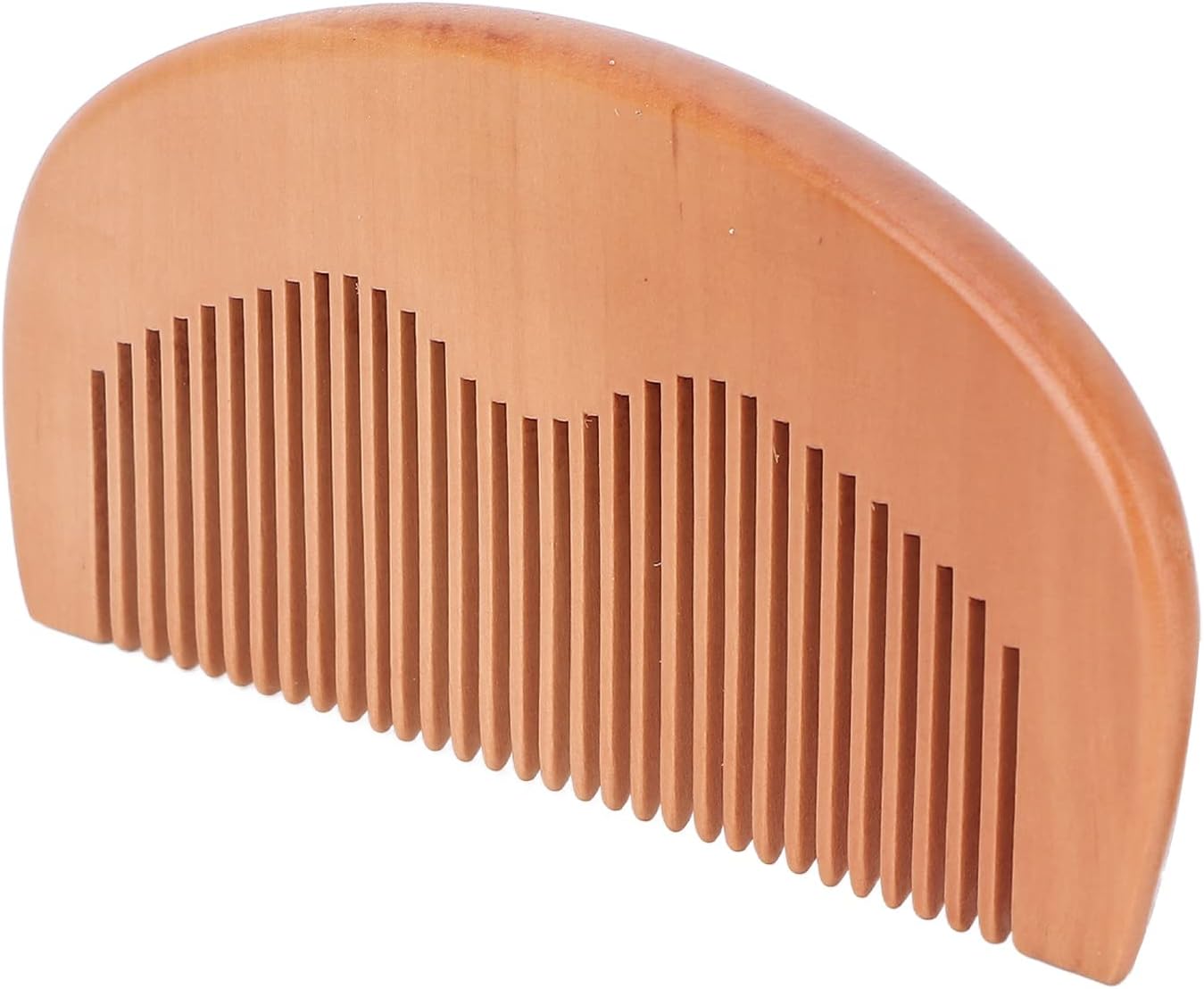 ひげの木の櫛、機能丸みを帯びた角のもつれを解く木製の櫛、乾いた髪の濡れた髪