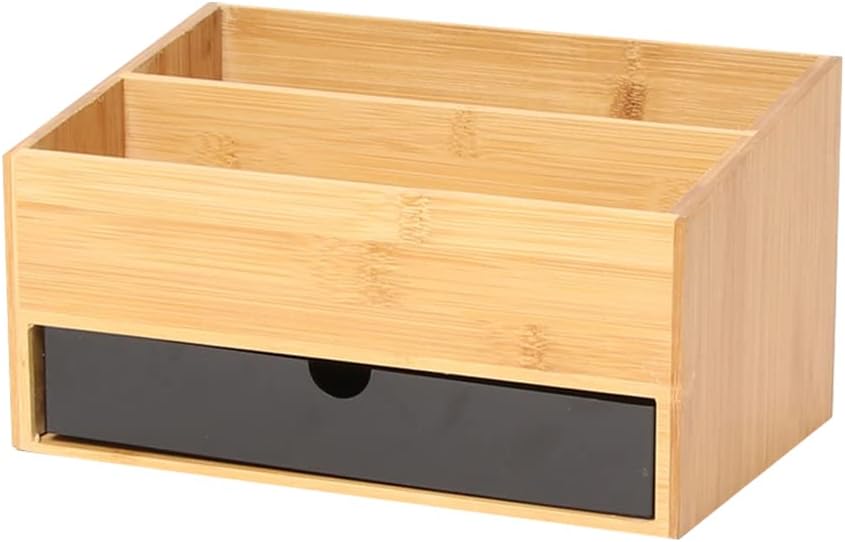 アイモハ 収納ボックス メイクボックス 木製 コスメボックス 卓上 小物入れ 小物収納 引き出し 文房具 ..