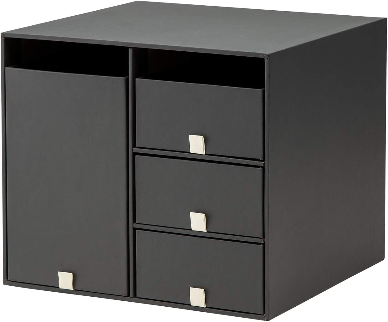 プラス 収納ボックス リビングポストIIY4S ブラック LP-201Y4-S 85-652