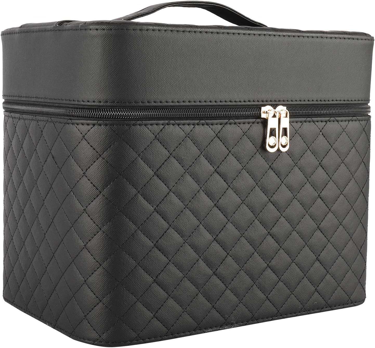 コスメボックス 鏡付き メイクボックス 大容量 化粧ボックス 化粧品収納 化粧ポーチ 防水 持ち運び 機..