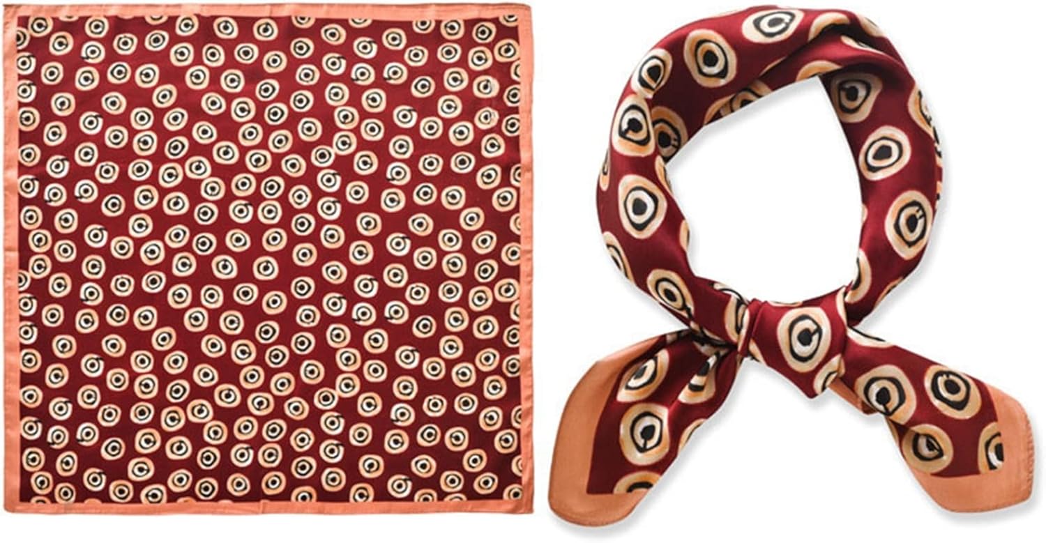 シルクスカーフ レディース 70*70cm 正方形 手触り良い レトロ ネッカチーフ スクエアスカーフ 巻き方 制服用 オフィス お洒落 頭飾り 髪の包帯 通勤用 旅行 贈り物 プレゼント ネイビー