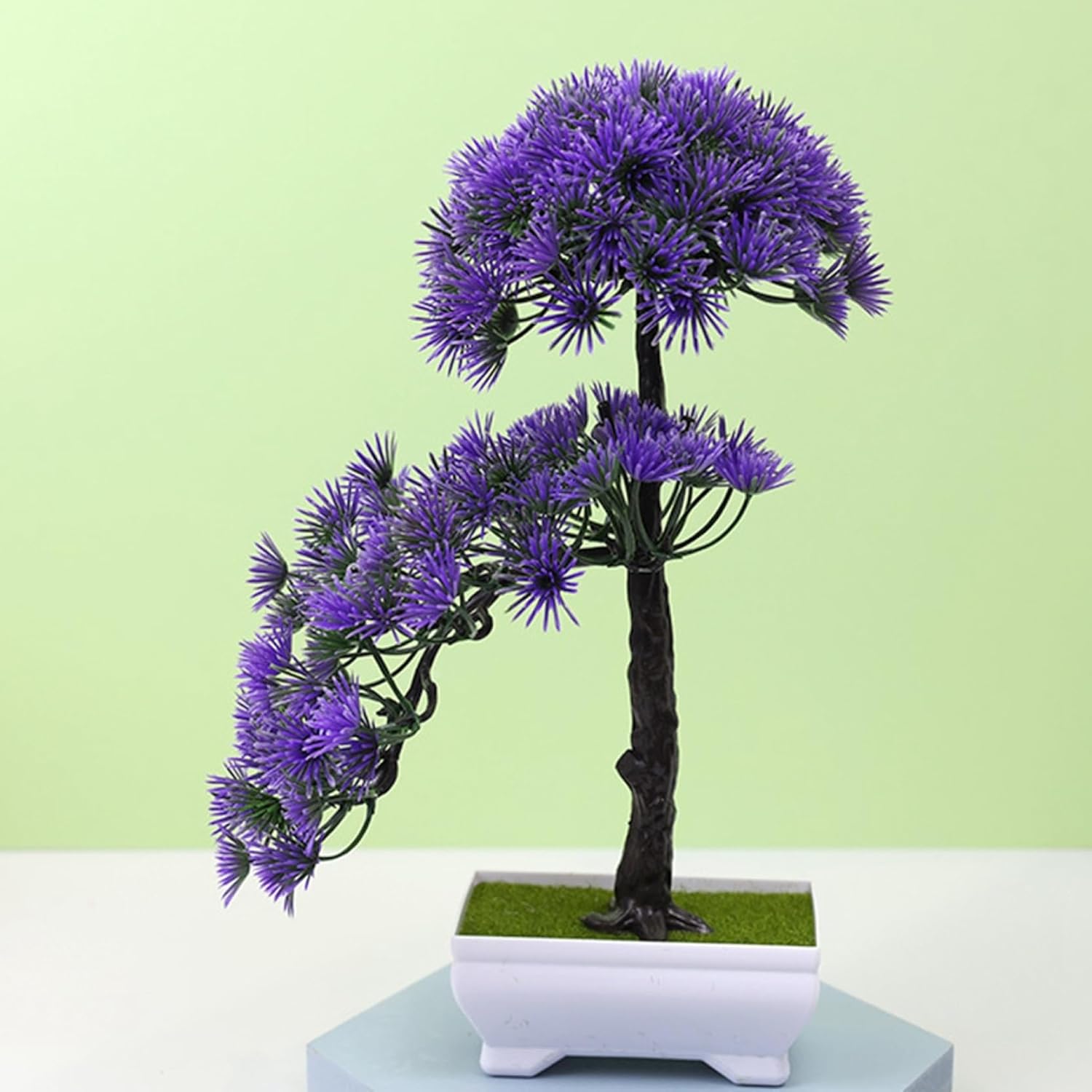 迎客松 人工観葉植物 鉢植え 盆栽 園芸 玄関 茶室 事務室 ガーデン オフィス リビングルーム 本物そっ..