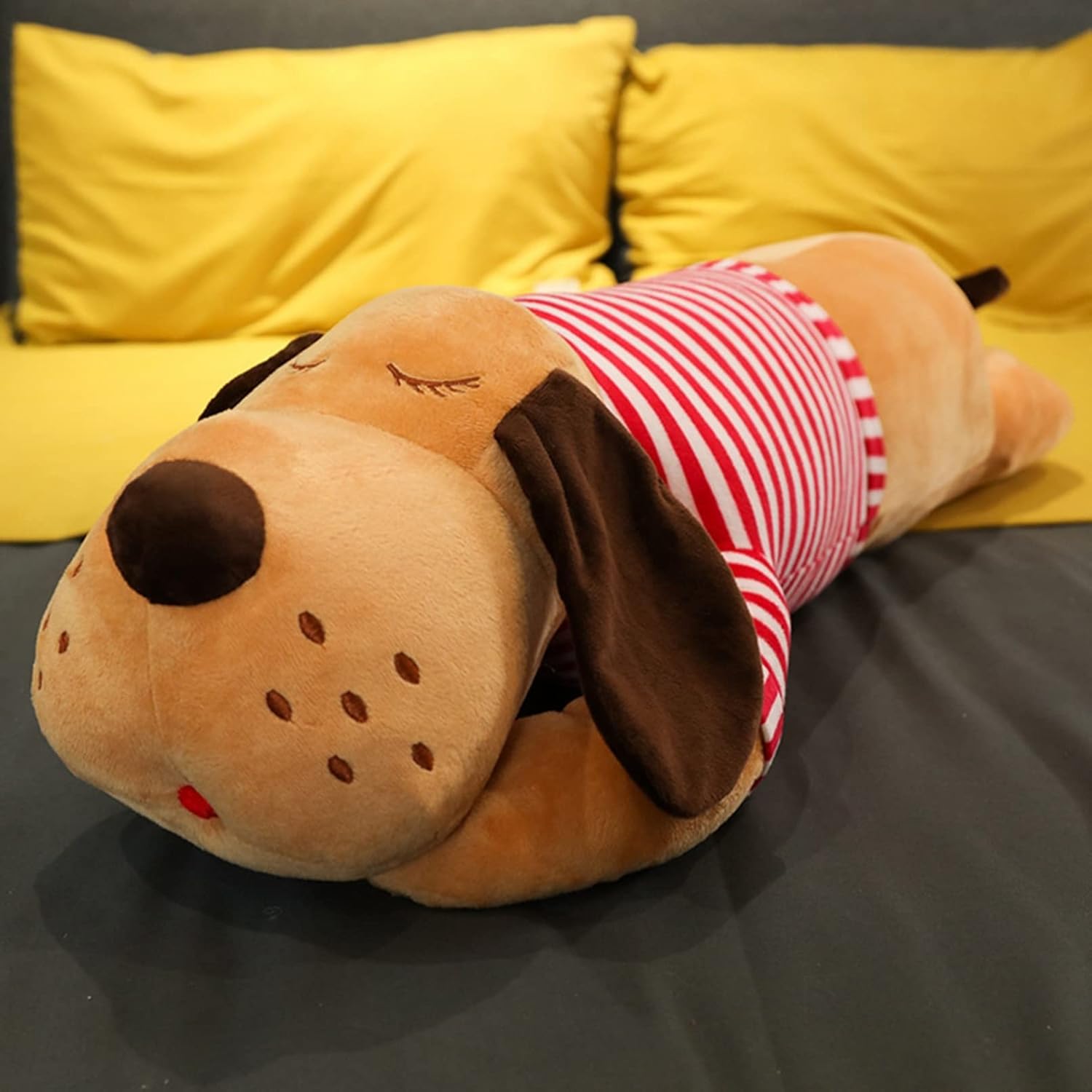 Dog - 【25％OFFクーポン】犬 ぬいぐるみ 大きい 抱き枕 70cm クッション 可愛い 縫い包み 寝添い 動物 いぬ ぬいぐるみ プレゼント ギフト 贈り物 誕生日 店飾り