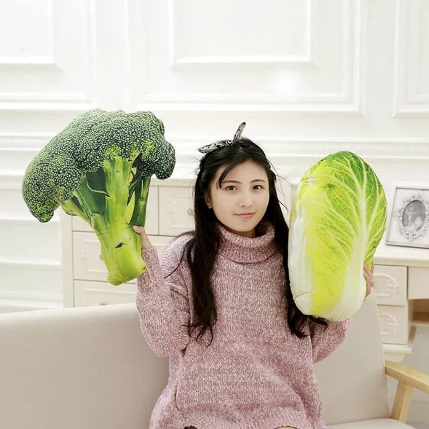 【今日限定、超買得30％OFFクーポン、2度チャンス無し】ブロッコリー リアル果物 ぬいぐるみ 野菜 クッション 抱き枕 45cm 食店飾り おもしろ雑貨 創造的 縫いぐるみ 誕生日 ギフト プレゼント クリスマス 誕生日 贈り物 3