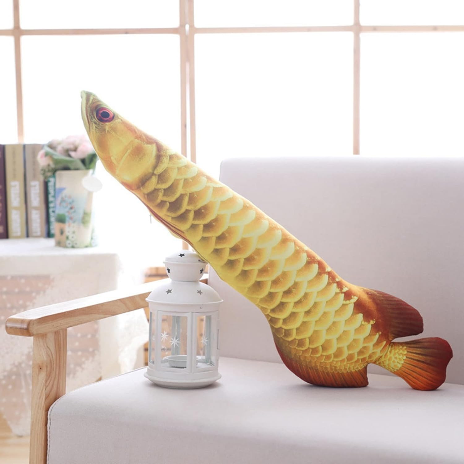 アジアアロワナ ぬいぐるみ リアル 紅龍 龍魚 抱き枕 可愛い クッション かわいい 縫い包み プレゼント ギフト 贈り物 誕生日 店飾り イベント 90cm