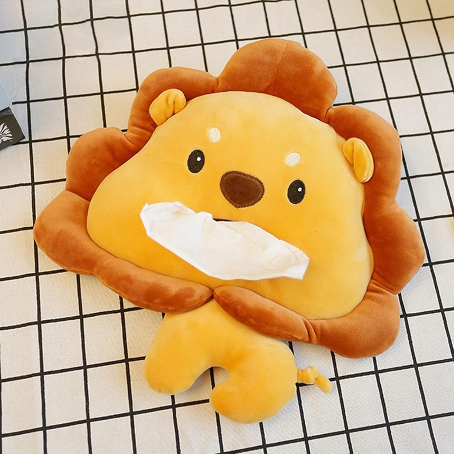 Lion - 【25％OFFクーポン】カニ　ライオン　ぬいぐるみ　ペーパ用　多機能　おもしろい　もちもち　可愛い　もふもふ　ポリエステル　洗える　キッズ　インテリア　綿　縫いぐるみ　一人暮らし　子供部屋　彼氏　ギフト　30cm