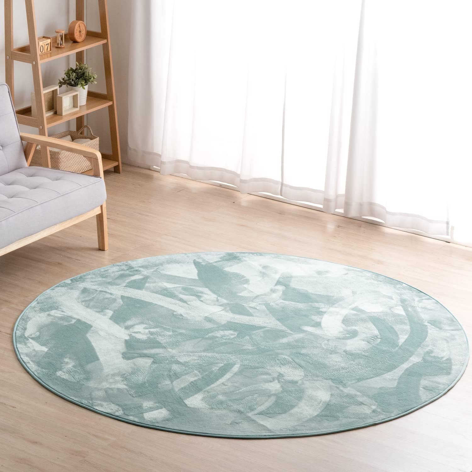 タンスのゲン ラグ 今旬「くすみ」カラー 直径200cm 円形 洗える ラグマッ...