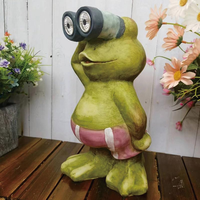 カエルのオブジェソーラーライト がーてにんぐ置き物 アニマル タイプ 置物 レトロ 大きい オブジェ ガーデンライト ソーラー 置物ライト かえる ガーデンライト 庭アート飾り ガーデニング ガーデン