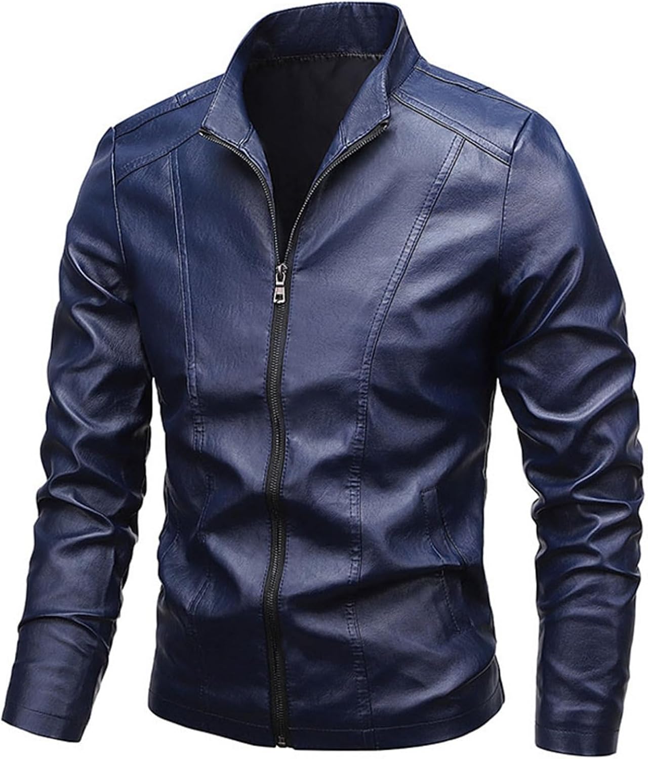 春秋 レザージャケット メンズ ブルゾン PUレザー スタンドかカラー フィット アウター ライダース 秋冬服 防風 撥水 暖かい ゆったり かっこいい おしゃれ 通勤 お出かけ 大きいサイズ