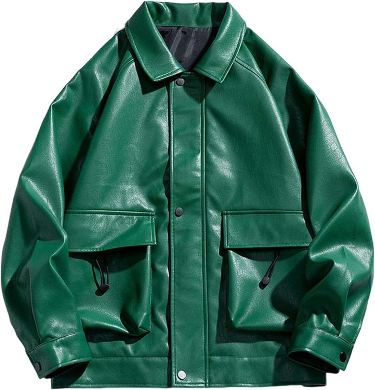 レザージャケット ライダースジャケット メンズ 折り襟 ゆったり おしゃれ 革ジャン スタジャン 春秋 防風 防寒 保温 撥水 カジュアル 通学 通勤 アウトドア アウター フェイクレザー 大きいサイ