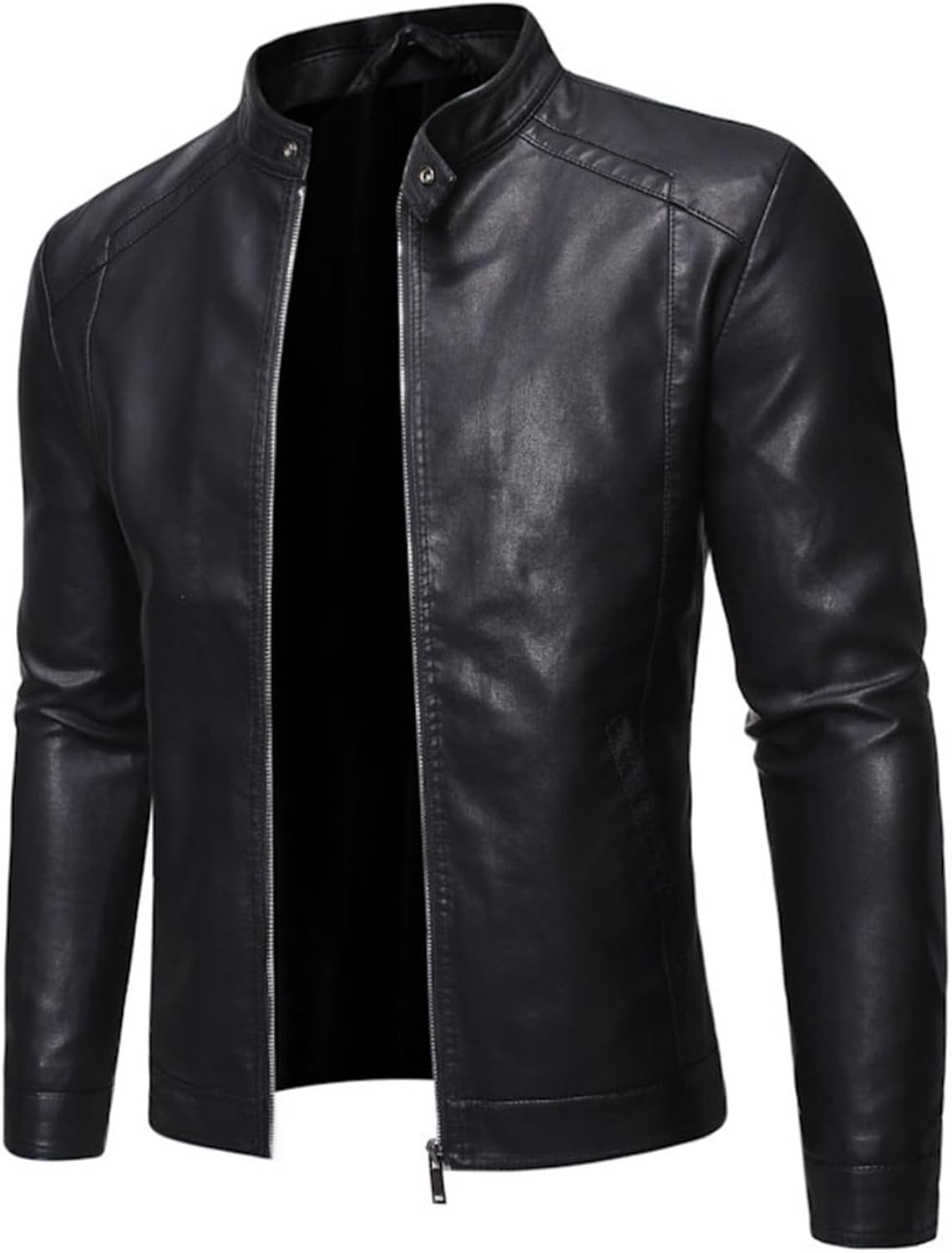 　　　 ◆◇◆売れている秘密◆◇◆ メイン素材: フェイクレザー 素材構成: 100% フェイクレザー 高品質なPUレザーを採用して、柔らかくて、耐久性が高く、肉厚があり重厚感溢れる風合いが特長です。裏地には肌当たりのよいポリエステル素材を用い、快適な着心地を実現しています。 表地には撥水加工も施されているので、水濡れにも強く、軽い雨の日でも気軽に着用して頂けます。 シンプルなデザインながらおしゃれ感と高級感溢れる仕上がりに、細部までしっかりと洗練された縫製で長くお使い頂けるように仕立て上げました。 　　　◆◇◆注意事項◆◇◆ご覧のモニターの環境、撮影環境により実物と色味が異なって見える場合がございます。湿った状態で他のものと擦り合わせると色が移る恐れがあります。濃色品の洗濯時は、白色、淡色と分けて洗ってください。説明 【ブランド】Sakunaca（※商標【6547062】）【お手入れ方法】漂白剤、蛍光剤入り洗剤の使用はお避け下さい。洗濯後はただちに形を整えて干して下さい。強い日光は、商品の劣化や変色などの原因になりますのでお避けください。【暖かい提示 】※合成皮革の製品に関しての独特な匂いがしますが、風通しのいいところにしばらく置いておくと、ゆっくり散られます。※通常サイズより小さめに設計されたため、普段着用サイズより1つ上のサイズをおすすめします。ゆったり感が好きな方は2つ上のサイズをおすすめします。※サイズは平置き寸法です。表示サイズより多少の誤差(約1-3cm)が生じる場合がございます。※商品の色は、ご使用のモニターによって実際の色と異なる場合が御座いますのでご了承ください。 ※優れている材質の使用と優秀な技術を基にし、本産業に尊敬しています。お客様が購入していただく全ての服装は安全で、着心地と通気性がよいです。※細かいところまで厳しく検査します。長く愛される商品づくりを目指しています。どうぞご安心に購入ください。※万が一、商品の不良など問題がありましたら「アカウントサービス」→「注文履歴」→「販売：新作店舗」→「質問する」から、ご連絡をいただきますようお願い申し上げます。