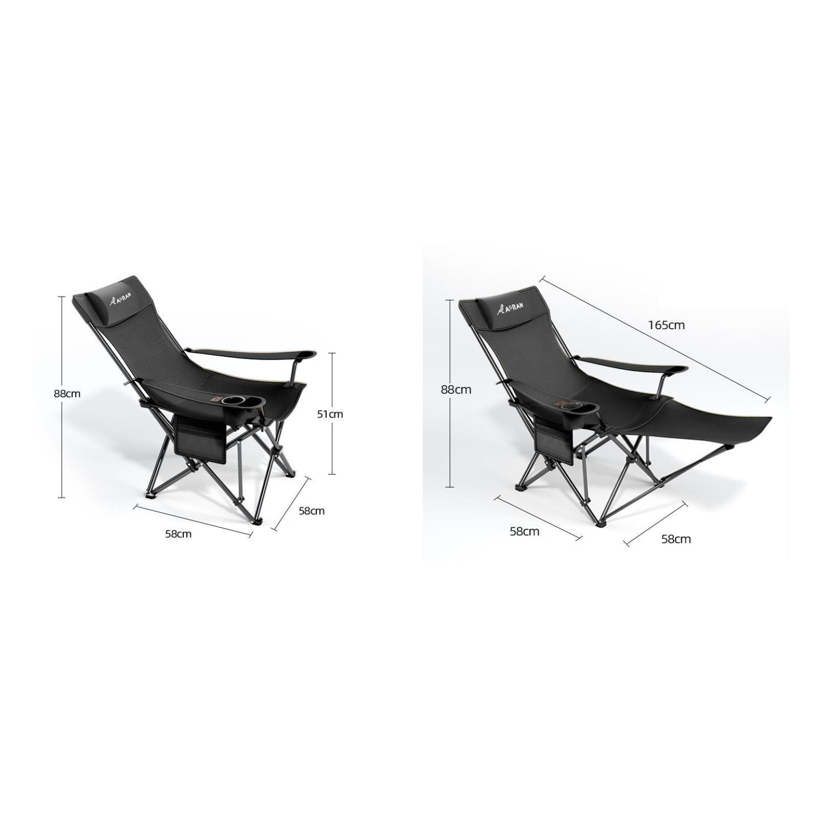 【全店通用25％OFFクーポン】アウトドアチェア 折りたたみ フォールディングチェア 耐荷重150kg キャンプ椅子 ローチェア コンパクト イス 軽量 携帯便利 お釣り バーベキュー 収納バッグ付き lxom-10057968 大森麗萱 サンプル画像2