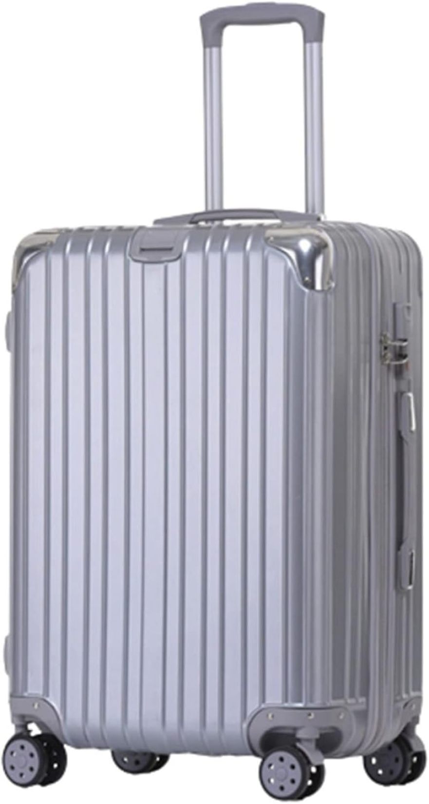 スーツケース キャリーケース 機内持ち込み 35L キャリーバッグ ファスナー式 超軽量 小型 耐衝撃 静音 ダブルキャスター 360度回転 旅行 ビジネス シルバー 出張 大容量 耐衝撃 隠しフック